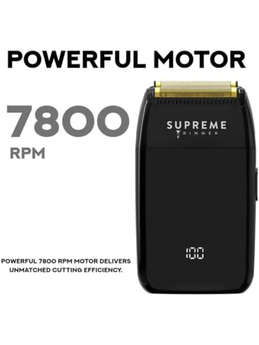 Professional Double Foil Shaver for Men - Crunch Lite Trimmer, Smooth Shave